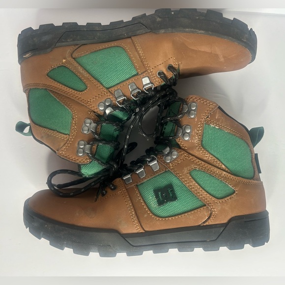 DC Pure Hi Weather Resistant Leather Work Boots Brown Green Men’s Size 8 main image 15